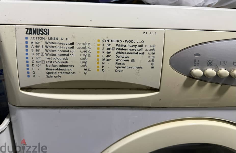 Zanussi washing machine 2