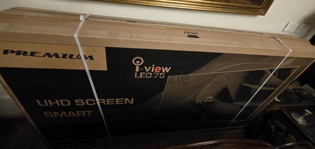 شاشة بريميوم ٧٥ بوصة سمارت أندرويد موديل 75PW860 جديدة بالكرتونة
