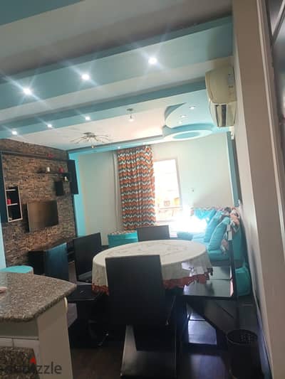 Furnished apartment for rent in Al-Rehab City at a bargain price for quick renting