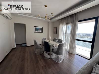 Prime location furnished apartment for rent with an open view inside one of the most upscale compound SODIC Villette Sky Condo Fifth Settlement