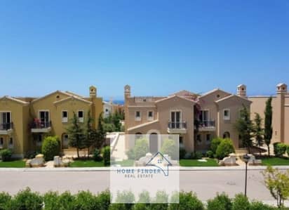 Ground floor chalet with garden, 95 sq m, for sale at an unbelievable price in Diplo Mountain View, Ras El Hekma. Resale available.