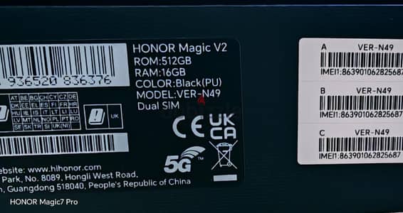 Honor Magic V2 Black