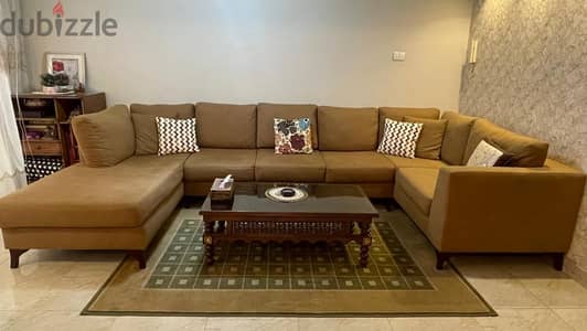 living room u shape
