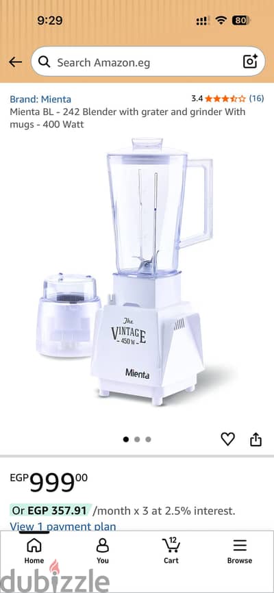 Mienta Blender 450Watt