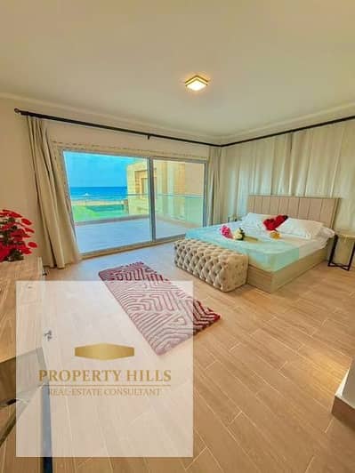 Villa for immediate occupancy on the sea in Ain Sokhna, 4 bedrooms, ready for summer vacation this month