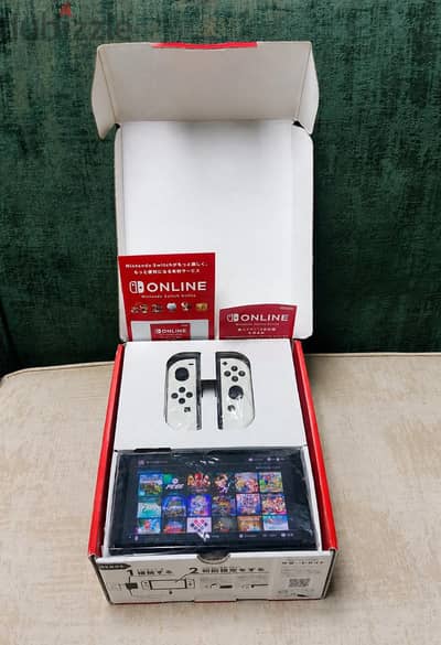 Nintendo switch oled Modded used like new  نينتيندو سويتش أوليد متهكر