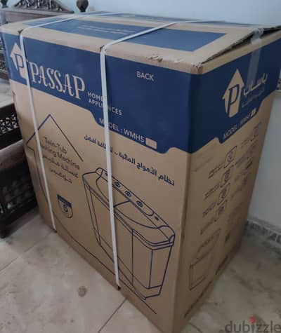 غساله بساب نص اوتوماتك جديده بالكرتونه