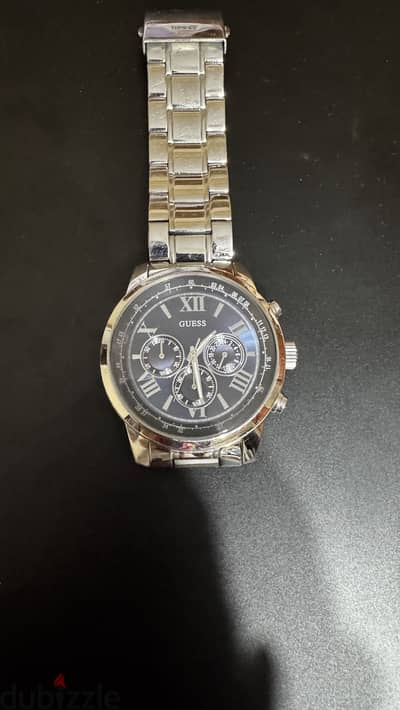 Guess blue dial watch