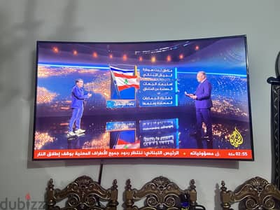 شاشه سامسونج ٦٥ بوصه كيرف كسر زيرو