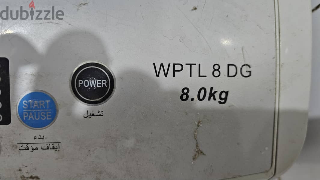 8kg white point  fully automatic washing machine 3