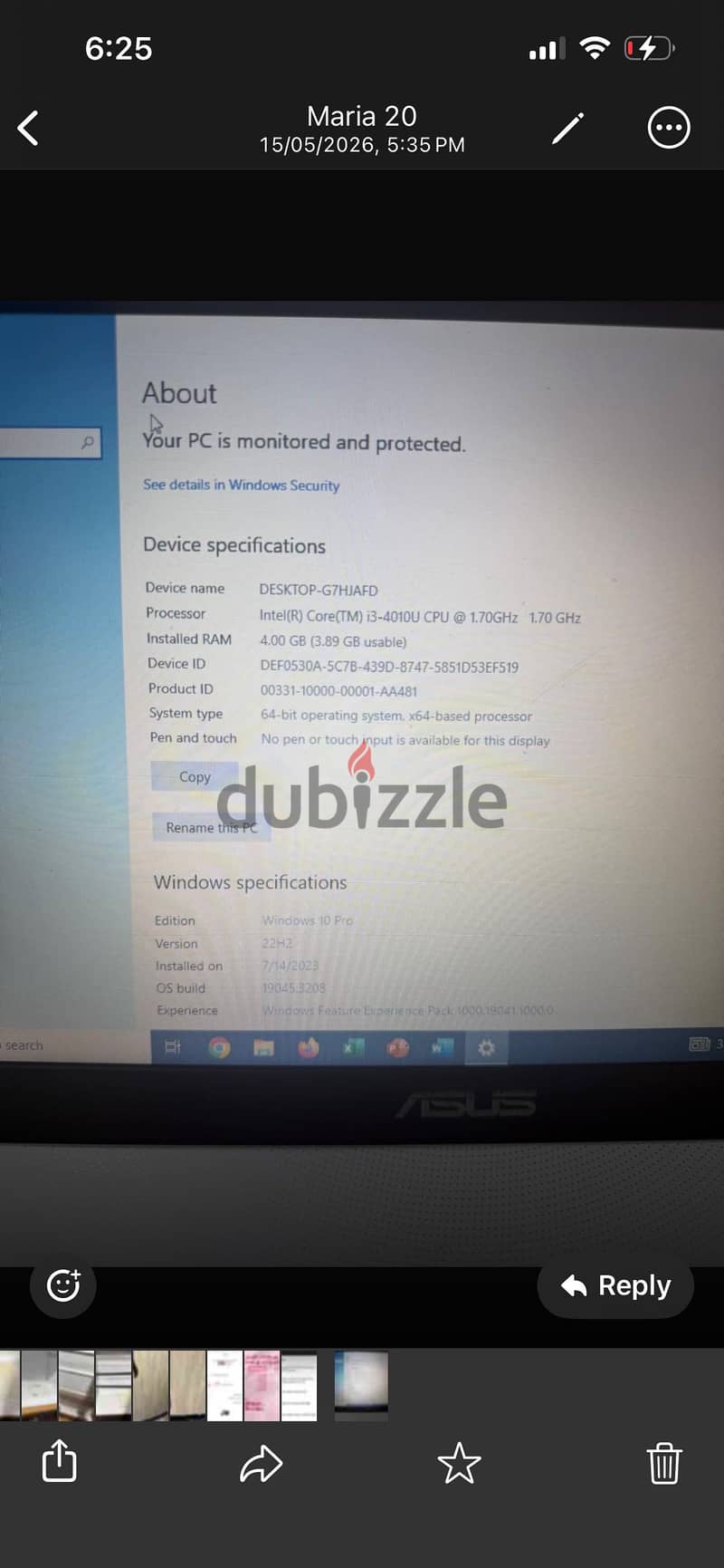 Lap top Asus 5