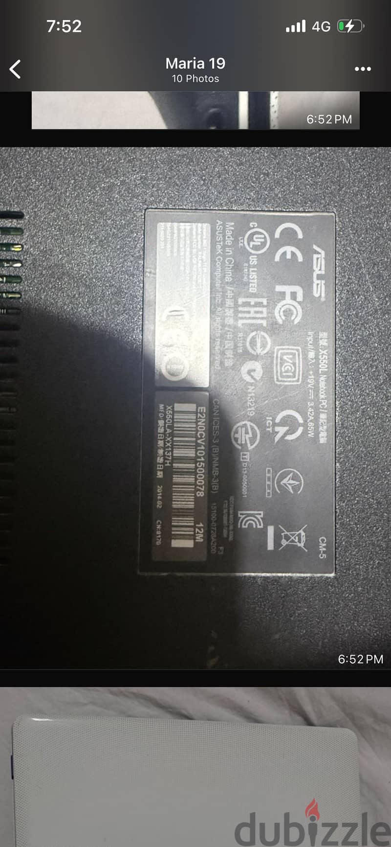 Lap top Asus 7
