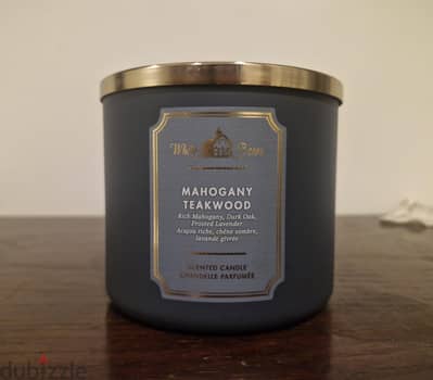 Bath and body 3 wicked Mahogany Teakwood candle