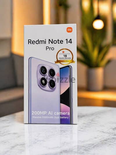 Redmi Note 14 Pro كسر زيرو – ضمان سنة ونصف – لقطة
