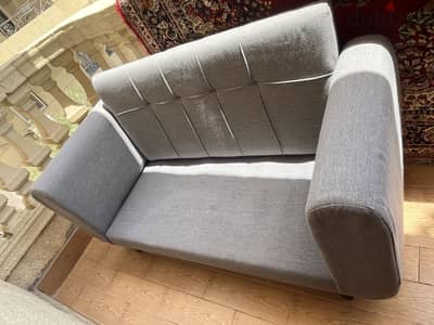 كنبه كتان خشب زان
