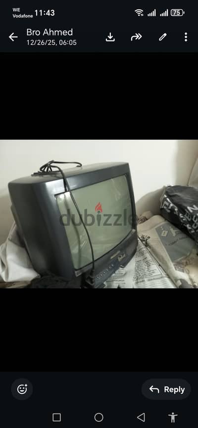 للبيع تليفزيون باناسونيك 14 بوصة