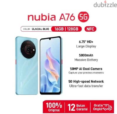 وحش الـ 5G وصل! Nubia A76 5G بذكاء اصطناعي يخلي صورك احترافية 
