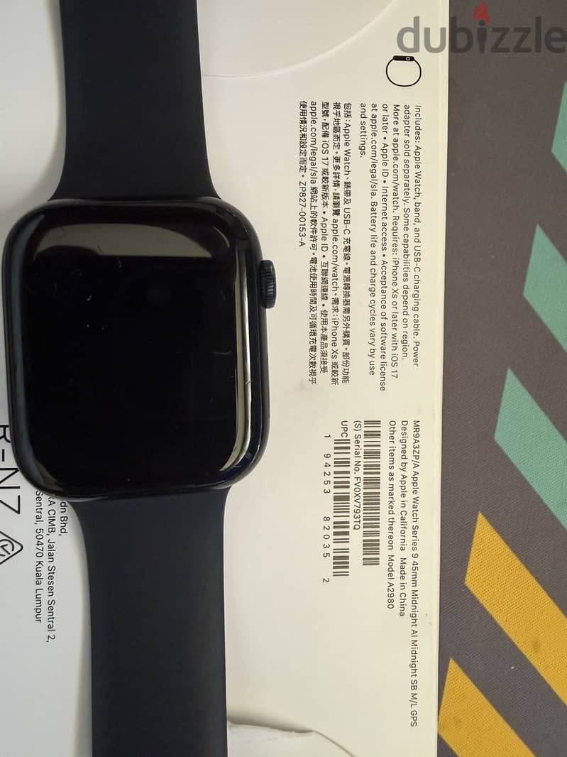 apple watch series 9 midnight 9