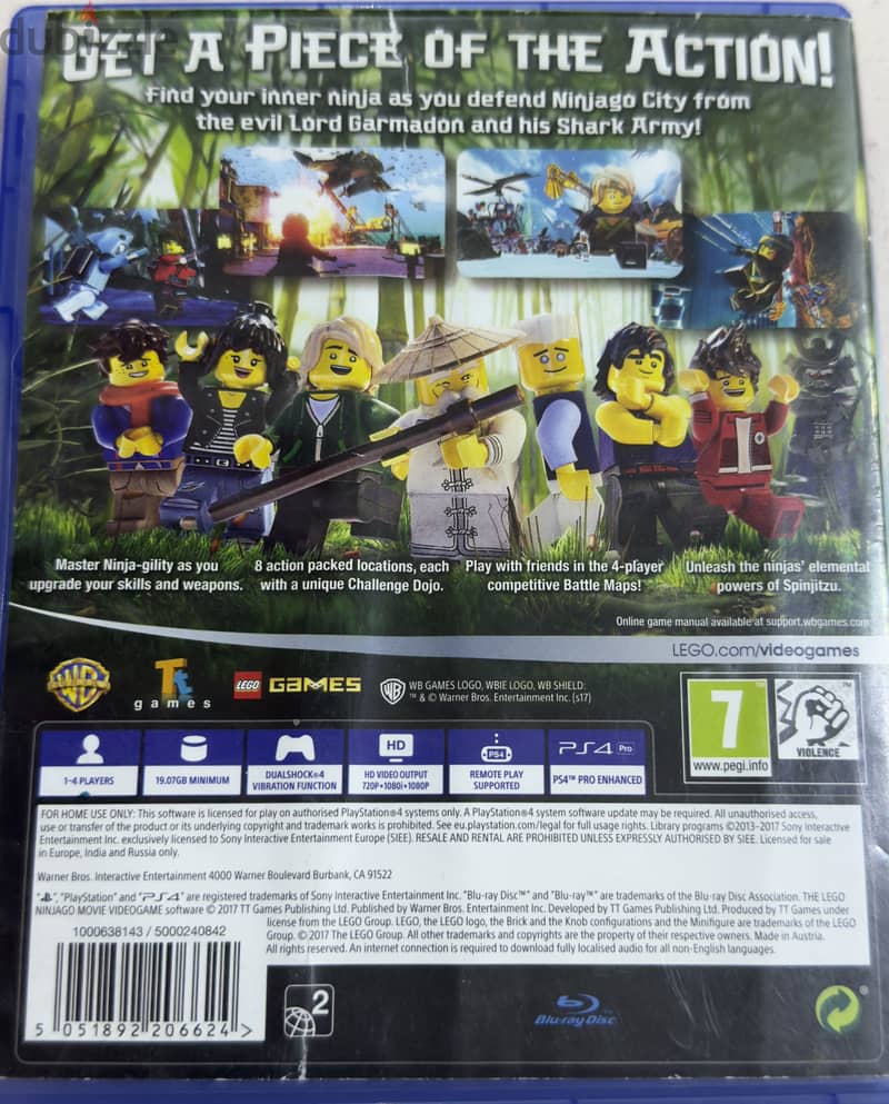 Ninjago ps4 used excellent 3