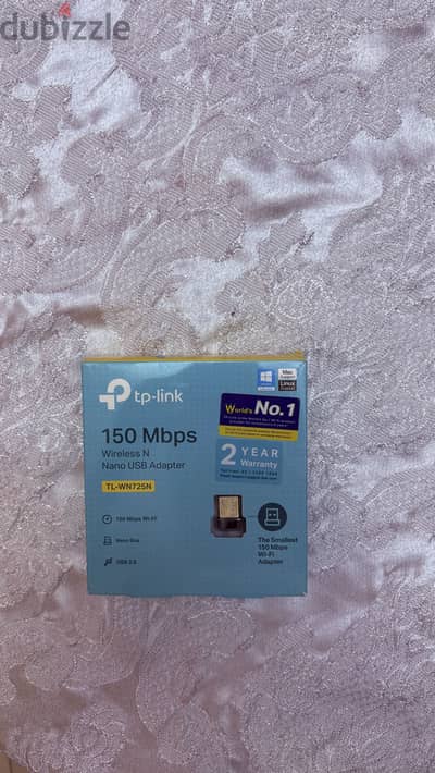 فلاشة واي فاي TP-Link 150 Mbps بالعلبة وكل مشتملاتها - موديل TL-WN725N
