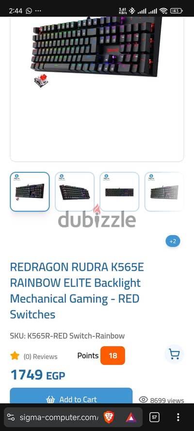 redragon k565 rudra elite rainbow