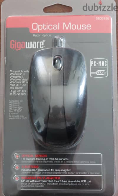 ماوس كمبيوتر سلكى  Gigaware