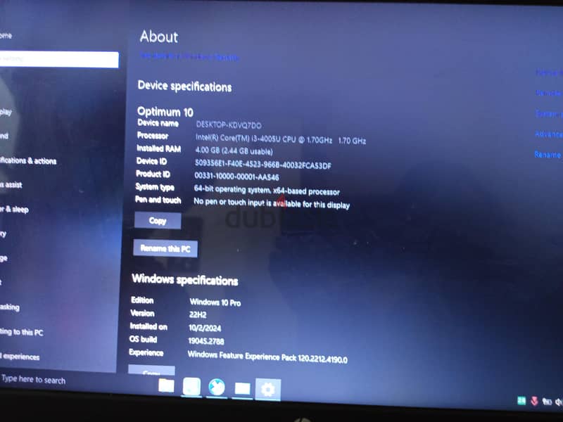HP laptop core i3 500hdd 4ram 1