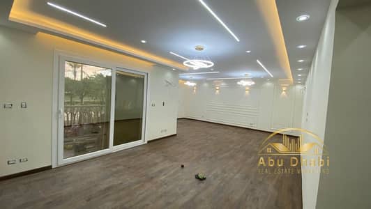 Apartment 189 sq m with a 60 sq m garden for sale in Madinaty B1, special finishing, "first occupancy", directly opposite Madinaty Club