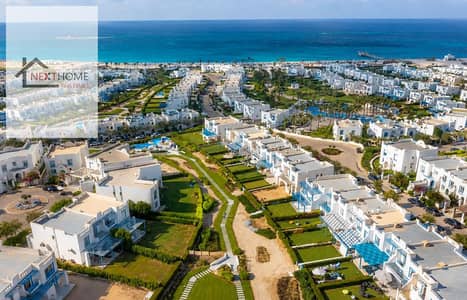 شاليه بجاردن متشطب بالكامل للبيع 85 م في ماونتن فيو رأس الحكمة Mountain View Ras El Hekma