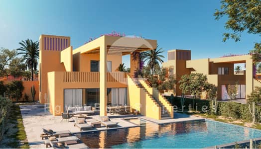 استمتع بتجربة نمط الحياة في الجونة – آخر شاليه بغرفة نوم واحدة ذو إمكانات استثمارية منزل متشطب بالكامل جاهز الاستلام