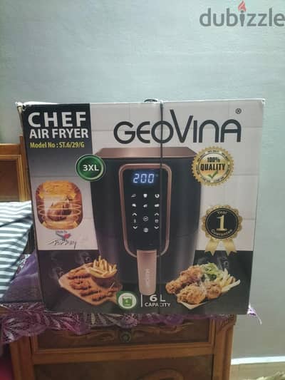 قلاية هوائية تركى Geovina  ٦ لتر ٣x