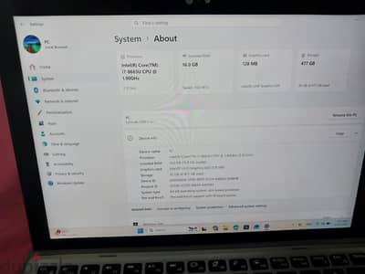 لاب توب Dell latitude 7200 2in1