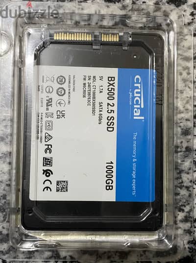 هارد كروشال CRUCTAL واحد تيرا ssd