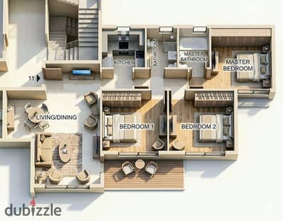 Apartment for sale in Noor City 129 m Old reservation delivery within months