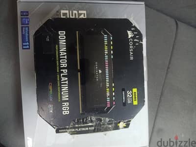 CORSAIR Dominator Platinum RGB DDR5 سعة 32GB وتردد 5600MHz