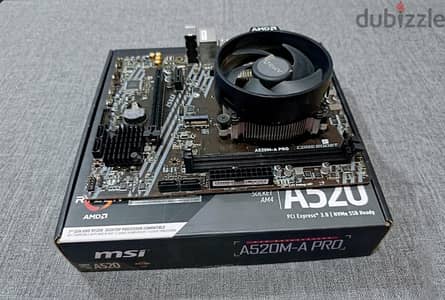 Ryzen 5 4650g Pro + A520m Motherboard
