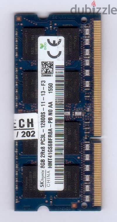 رامات لابتوب هاينكس 8 جيجا DDR3 PC3L-12800S