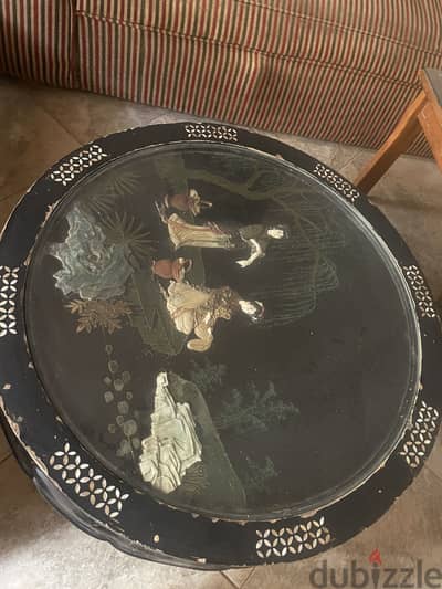 Vintage/Antique black hand made Coffee Table