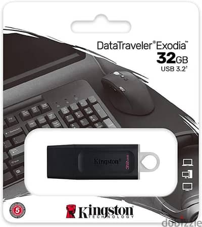 فلاشة 32 جيجا usb  من كينكستون ضمان 5 سنوات