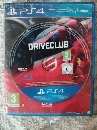 لعبه DRIVECLUB بلاي ستيشن ٤ ps4