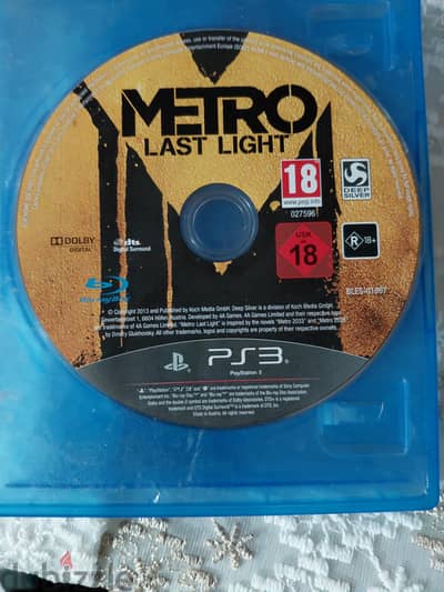 لعبه بلاي ستيشن ٣ ps3 metro last light