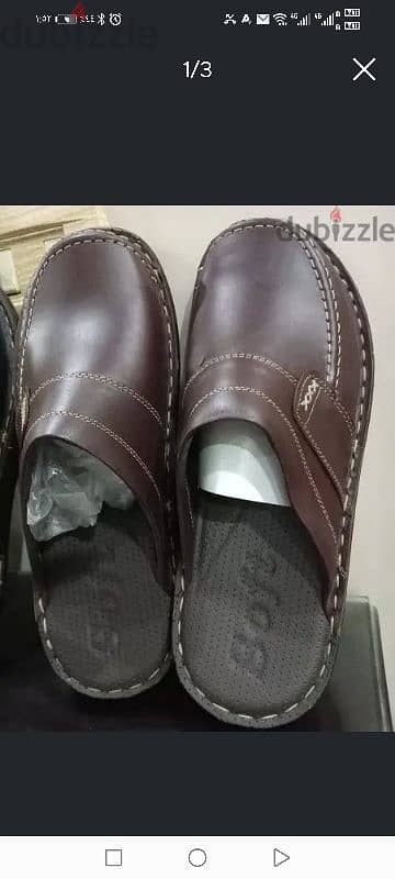 سابو رجالي مقاس 45  أسود وبني