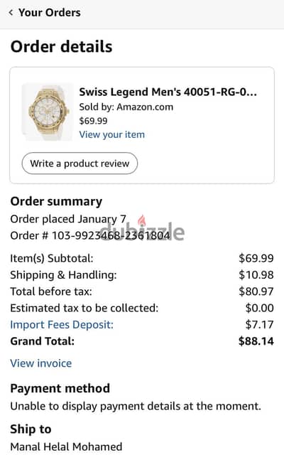 Swiss Legend Watch