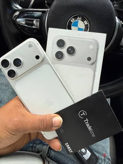 آيفون 17 برو ماكس جديد بشريحه  iPhone 17 Pro max silver Tradeline new