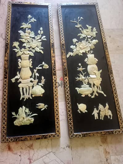 2 تابلوه شنواه بالصدف الطبيعى 01155228757