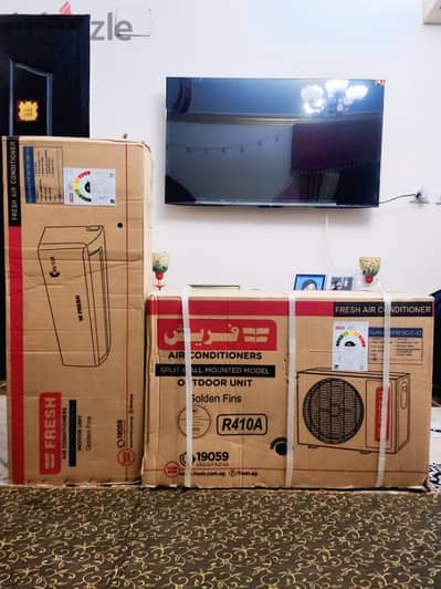 مكيف فريش اتنين و ربع حصان((جديد)) بالضمان و الفاتورة