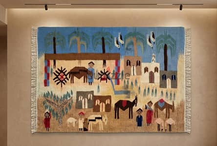 سجاده  كليم مصري يدوي عتيق – قطعة فنية فريدة