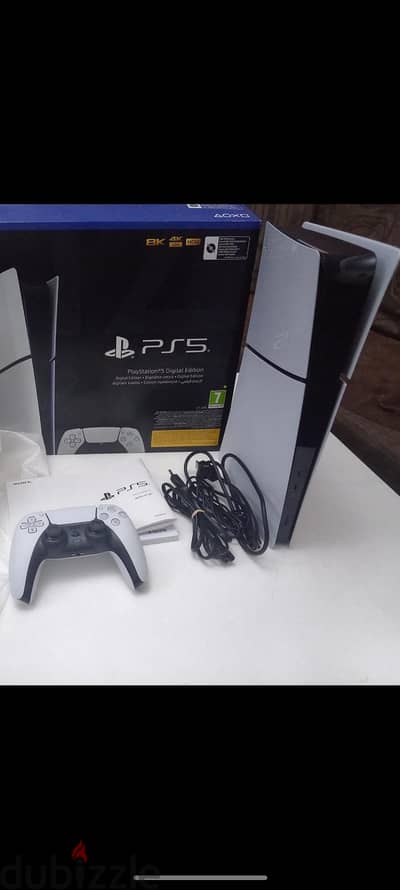 للبيع ps5 slim digital  زيرو