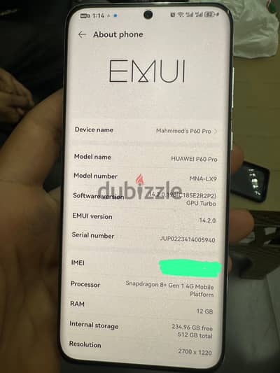 P60 pro للبيع او البدل ب ايفون