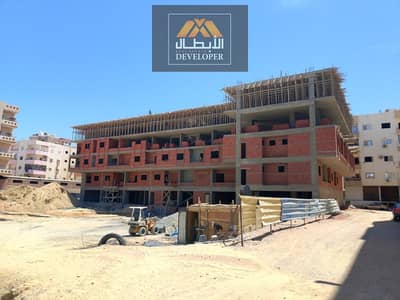 120 sqm apartment for sale on Al Hegaz Main Street, Green Contract, 36-month interest-free installments, and 20% cash discount.